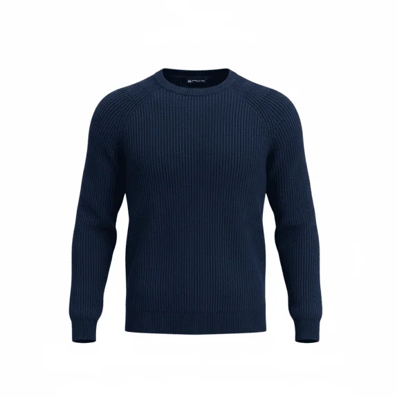 MAGLIONE LAVORATO A MAGLIA VINTAGE G-STAR RAW CON GIROCOLLO BLU DA UOMO L