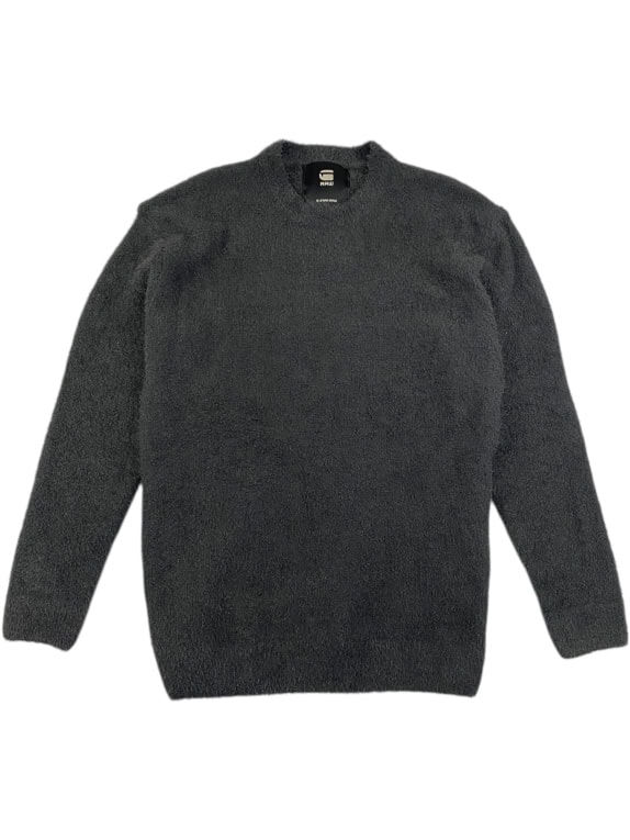 VINTAGE G-STAR RAW ΠΛΕΚΤΟ ΜΠΛΟΥΖΑ ΜΕ ΧΝΟΥΔΩΤΗ ΥΦΗ ΑΝΘΡΑΚΙ ΑΝΔΡΙΚΟ L
