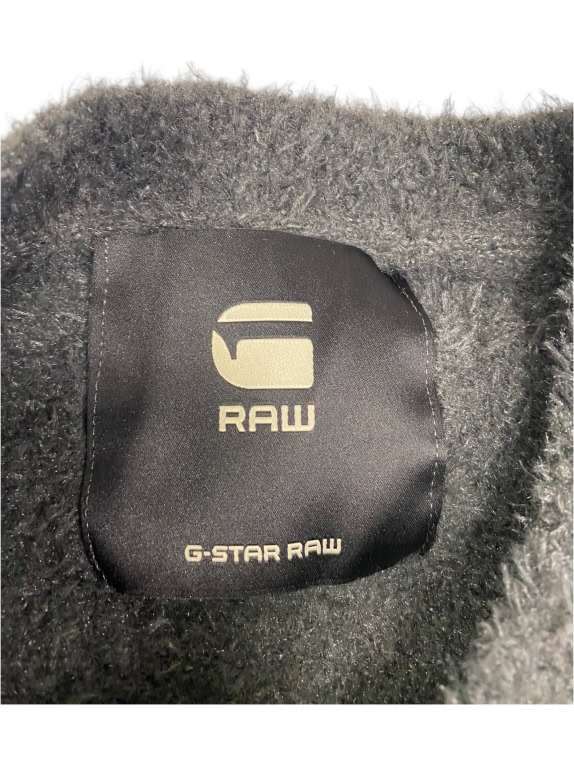 VINTAGE G-STAR RAW ΠΛΕΚΤΟ ΜΠΛΟΥΖΑ ΜΕ ΧΝΟΥΔΩΤΗ ΥΦΗ ΑΝΘΡΑΚΙ ΑΝΔΡΙΚΟ L