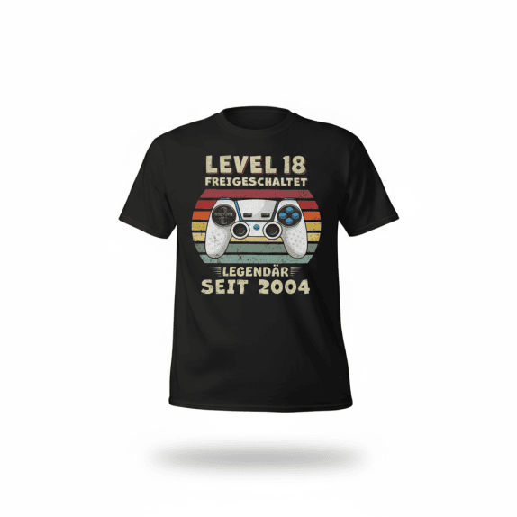 VINTAGE GAMER 'LEVEL 18' T-SHIRT 2004 ΓΕΝΕΘΛΙΩΝ