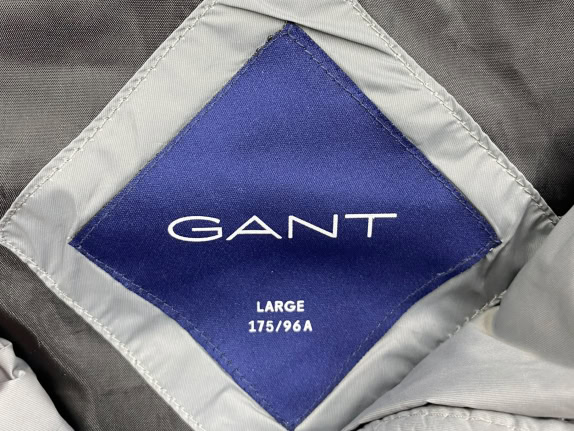 VINTAGE GANT ΜΠΟΥΦΑΝ PUFFER ΜΕ ΛΟΓΟΤΥΠΟ ΓΚΡΙ ΑΝΔΡΙΚΟ M/L