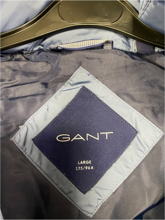 VINTAGE GANT PUFFER ΜΠΟΥΦΑΝ ΜΕ ΚΟΥΚΟΥΛΑ ΜΠΛΕ ΑΝΔΡΙΚΟ L