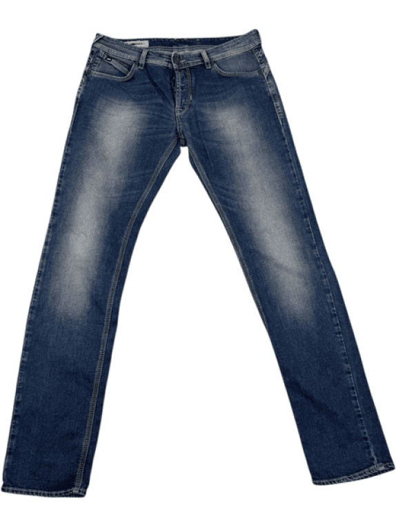 VINTAGE GAS jeans da uomo in classico colore blu L