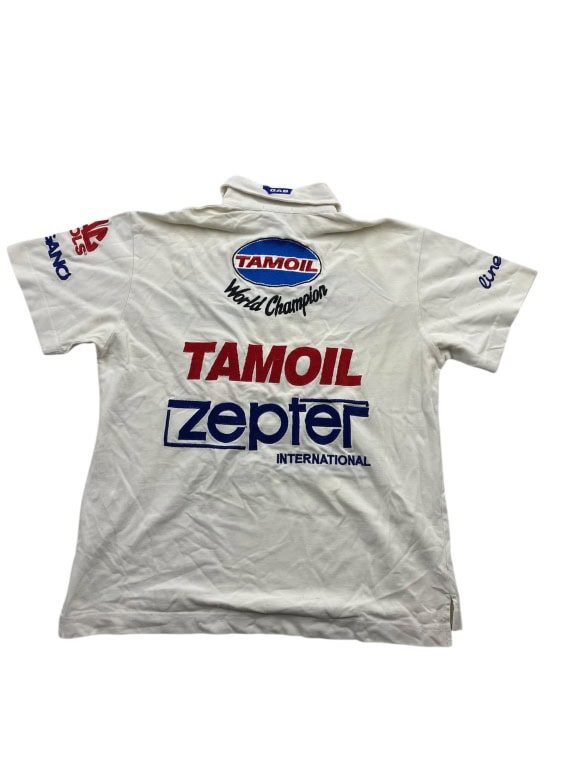 VINTAGE GAS ΜΠΛΟΥΖΑΚΙ POLO ΛΟΓΟΤΥΠΑ ΧΟΡΗΓΩΝ ΛΕΥΚΟ ΑΝΔΡΙΚΟ S