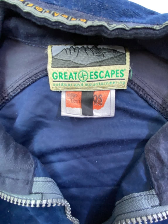 Vintage Great Escapes Fleece Tracksuit Μπλε Outdoor Set Size M