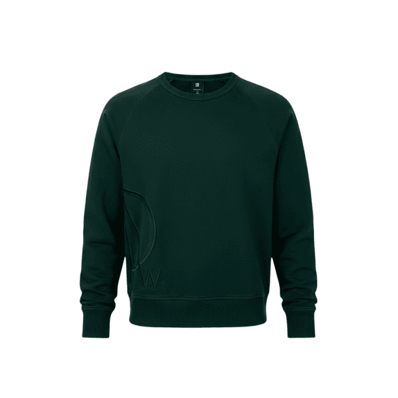VINTAGE GSTAR RAW FELPA UOMO VERDE SCURO S