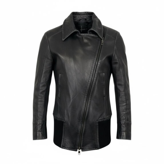 VINTAGE WOMEN'S LEATHER BIKER JACKET S