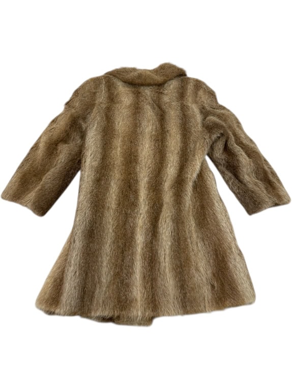 VINTAGE PELLICCIA DA DONNA MARRONE L/XL