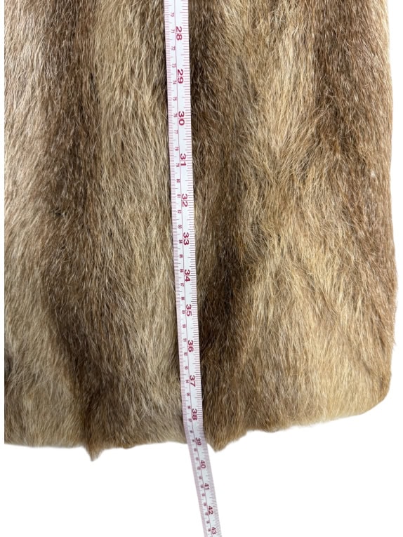 VINTAGE PELLICCIA DA DONNA MARRONE L/XL