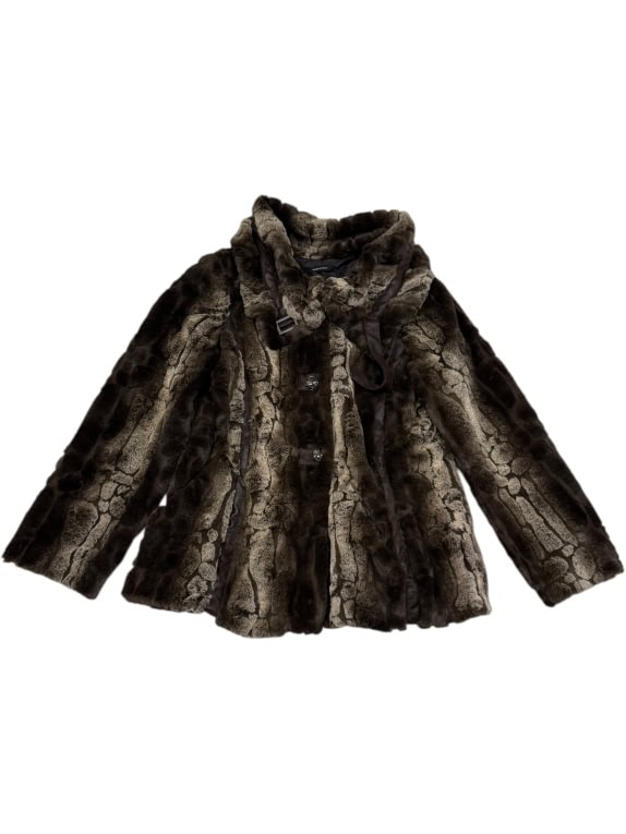 VINTAGE cappotto/giacca corta in pelliccia da donna M/L