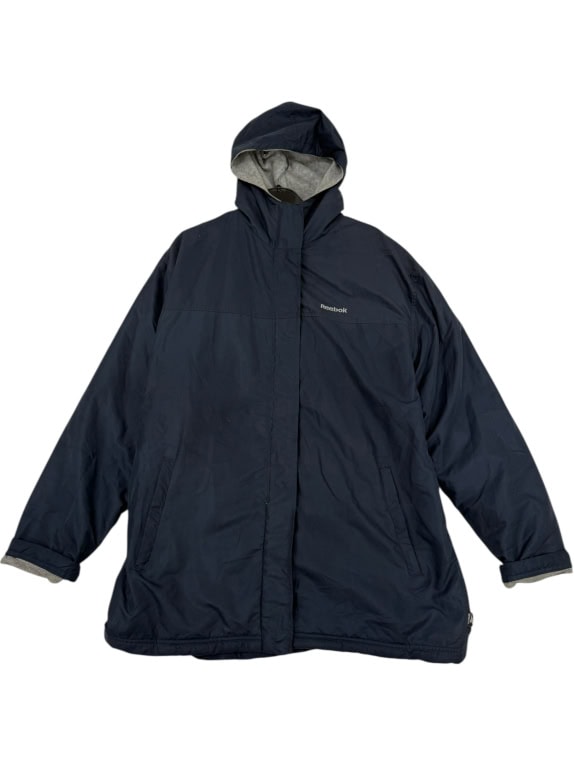 GIACCA REEBOK DA DONNA VINTAGE GIUBBOTTO INVERNALE CON CAPPUCCIO