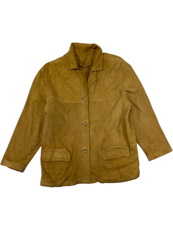 VINTAGE ΓΥΝΑΙΚΕΙΟ SUEDE ΣΑΚΑΚΙ / ΤΖΑΚΕΤ ΣΕ ΤΑΜΠΑ ΧΡΩΜΑ S/M