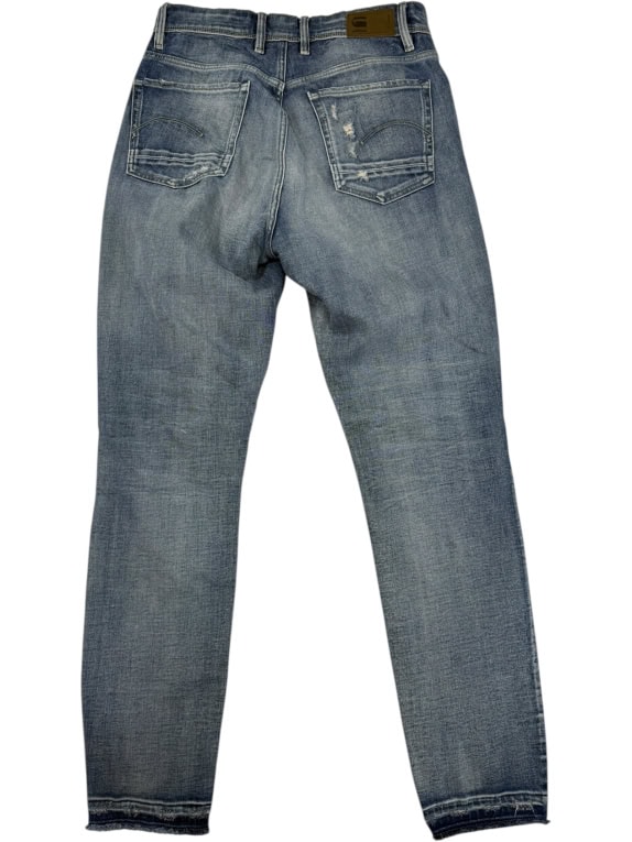 VINTAGE WOMEN'S G-STAR RAW JEANS BLUE DISTRESSED