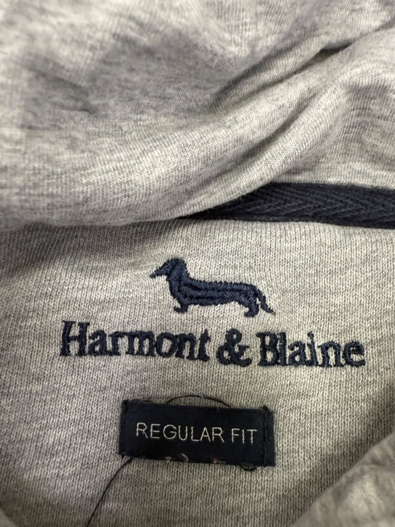 VINTAGE HARMONT & BLAINE ΓΚΡΙ ΦΟΥΤΕΡ ΜΕ ΚΟΥΚΟΥΛΑ XL