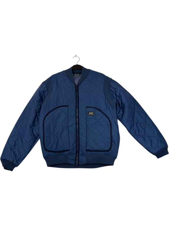 VINTAGE HELLY HANSEN QUILTED BOMBER JACKET BLUE MEN'S M/L