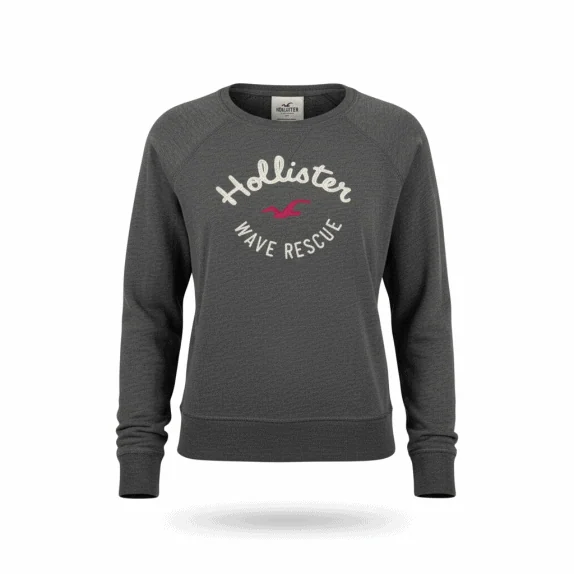 VINTAGE HOLLISTER ΦΟΥΤΕΡ LOGO ΓΚΡΙ ΓΥΝΑΙΚΕΙΟ M