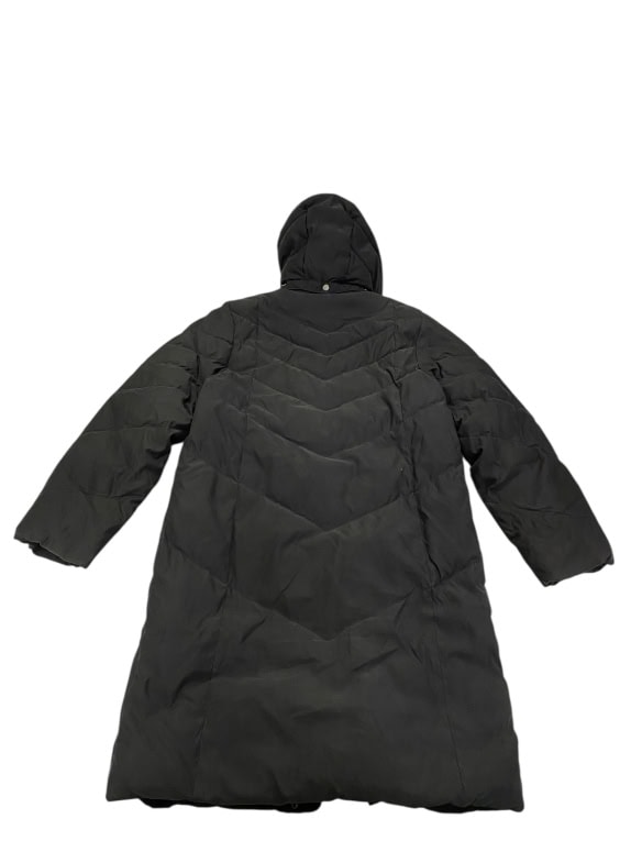 VINTAGE INVICTA LONG PUFFER JACKET WITH HOOD BLACK WOMEN'S M