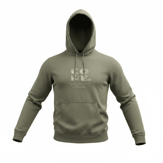 VINTAGE JACK & JONES CORE HOODIE SWEATSHIRT LOGO OLIVE MEN'S L