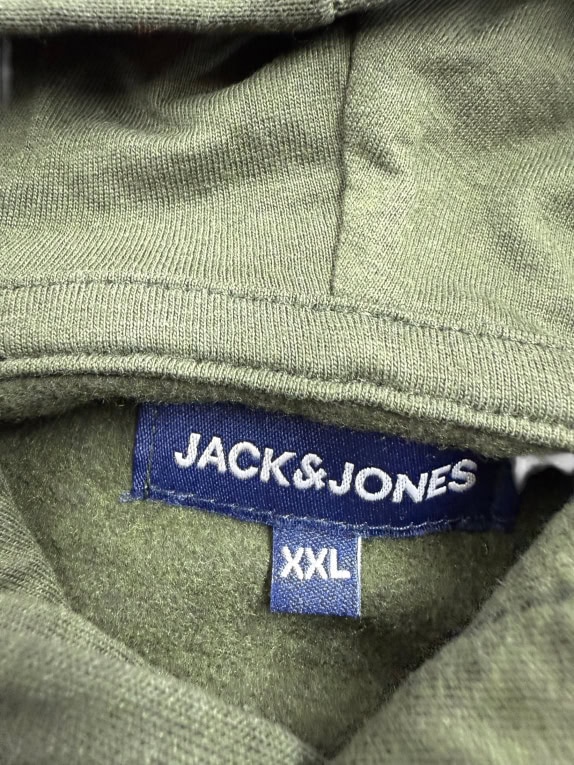 VINTAGE JACK & JONES ΦΟΥΤΕΡ ΜΕ ΚΟΥΚΟΥΛΑ LOGO PRINT ΧΑΚΙ ΑΝΔΡΙΚΟ XXL