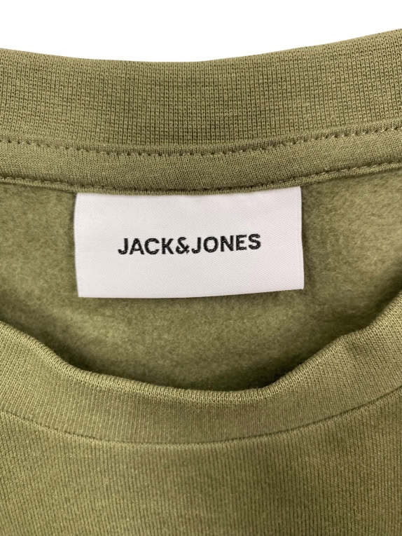 VINTAGE JACK & JONES ΦΟΥΤΕΡ ΧΩΡΙΣ ΚΟΥΚΟΥΛΑ ΜΕ ΛΟΓΟΤΥΠΟ ΧΑΚΙ ΑΝΔΡΙΚΟ L