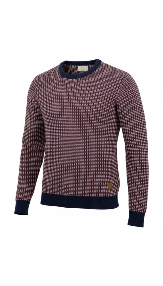 VINTAGE JACK & JONES ΠΛΕΚΤΗ ΜΠΛΟΥΖΑ ΜΕ ΣΧΕΔΙΟ ΜΠΛΕ/ΚΟΚΚΙΝΟ ΑΝΔΡΙΚΗ XL