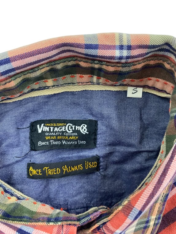 VINTAGE JACK & JONES ΠΟΥΚΑΜΙΣΟ WESTERN ΚΑΡΟ ΠΟΛΥΧΡΩΜΟ ΑΝΔΡΙΚΟ S