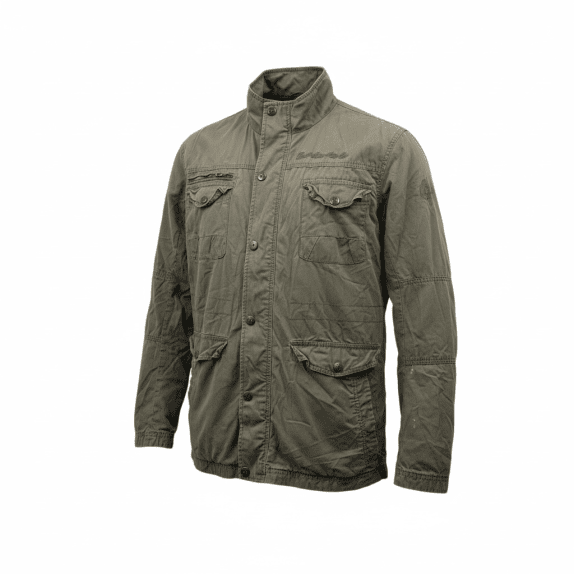 VINTAGE JACK & JONES GIACCA CON TASCHE KHAKI DA UOMO XXL