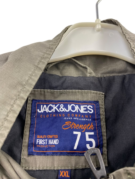 VINTAGE JACK & JONES ΤΖΑΚΕΤ ΜΕ ΤΣΕΠΕΣ ΧΑΚΙ ΑΝΔΡΙΚΟ XXL