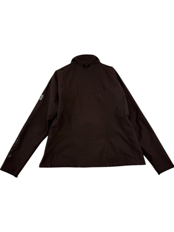 VINTAGE JACK WOLFSKIN SOFTSHELL ΜΠΟΥΦΑΝ ΚΑΦΕ ΜΕ ΦΟΥΞΙΑ ΛΕΠΤΟΜΕΡΕΙΕΣ ΓΥΝΑΙΚΕΙΟ