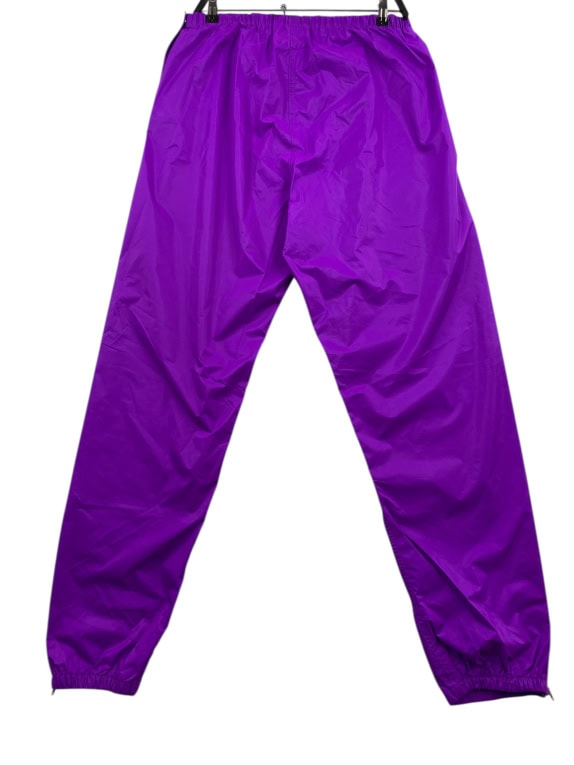 VINTAGE JEANTEX pantaloni tuta antivento viola da uomo M/L