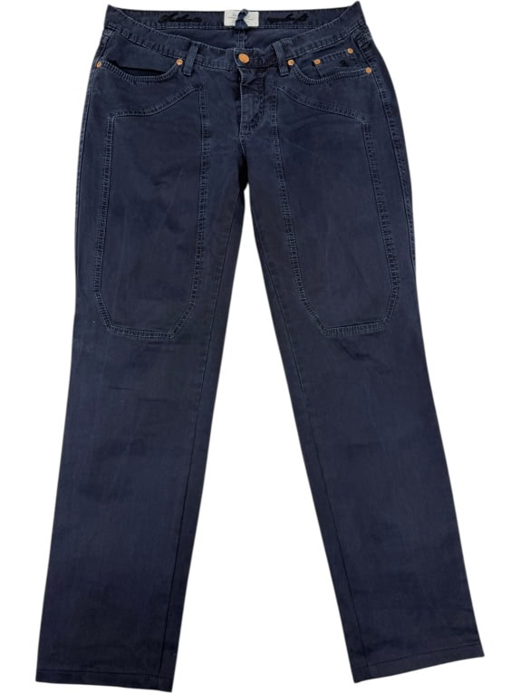 Pantaloni da uomo VINTAGE JECKERSON blu navy scuro M