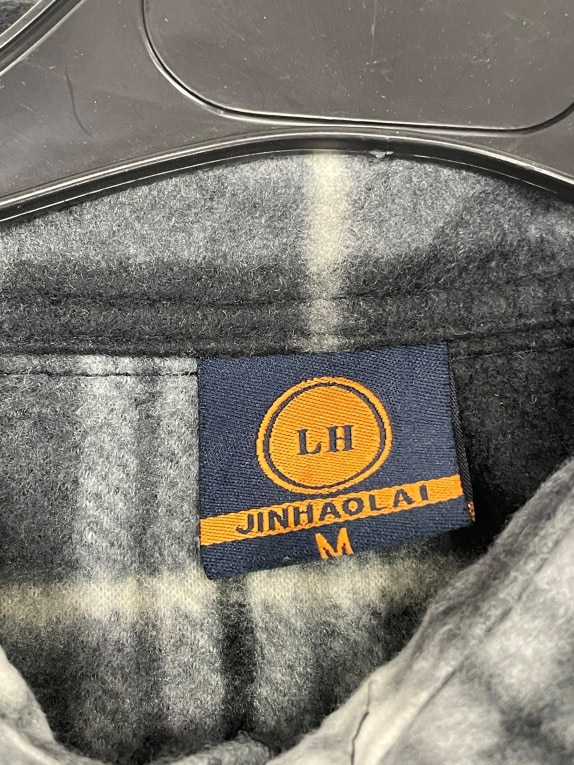 VINTAGE JINHAOLAI ΚΑΡΟ FLEECE ΠΟΥΚΑΜΙΣΟ ΑΝΔΡΙΚΟ M