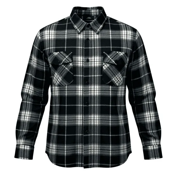 VINTAGE JINHAOLAI Camicia da uomo in pile a quadri M