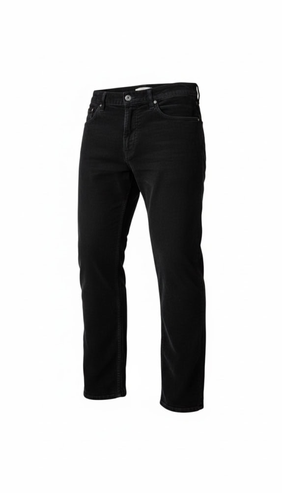 VINTAGE JOOP! ΠΑΝΤΕΛΟΝΙ ΚΟΤΛΕ REGULAR FIT ΜΑΥΡΟ ΑΝΔΡΙΚΟ L