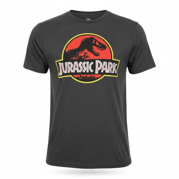 VINTAGE JURASSIC PARK ΓΚΡΙ ΚΟΝΤΟΜΑΝΙΚΗ ΜΠΛΟΥΖΑ S