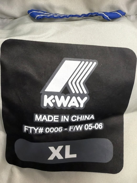 Vintage K-Way Αμάνικο Μπουφάν / Γιλέκο με Κουκούλα XL