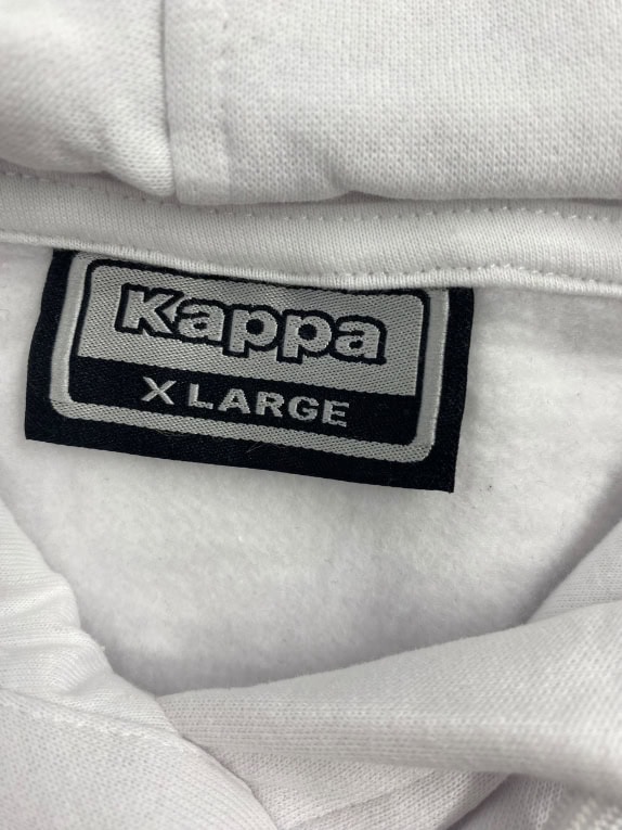 VINTAGE KAPPA ΦΟΥΤΕΡ ΜΕ ΚΟΥΚΟΥΛΑ RAINBOW LOGO TAPE ΛΕΥΚΟ ΑΝΔΡΙΚΟ XL