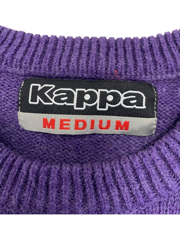 VINTAGE KAPPA ΠΛΕΚΤΗ ΜΠΛΟΥΖΑ ΛΟΓΟΤΥΠΟ ΜΩΒ ΑΝΔΡΙΚΟ M