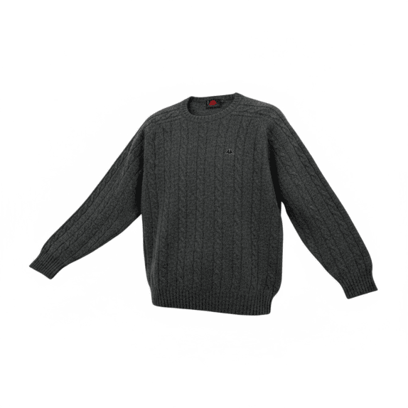 VINTAGE Kappa Cable Knit Sweater - M