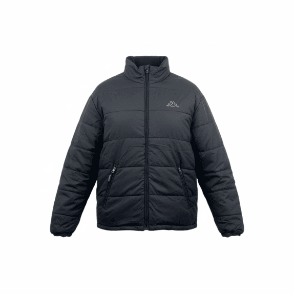 VINTAGE KAPPA PUFFER ΜΠΟΥΦΑΝ ΜΕ ΦΕΡΜΟΥΑΡ ΜΑΥΡΟ ΑΝΔΡΙΚΟ M