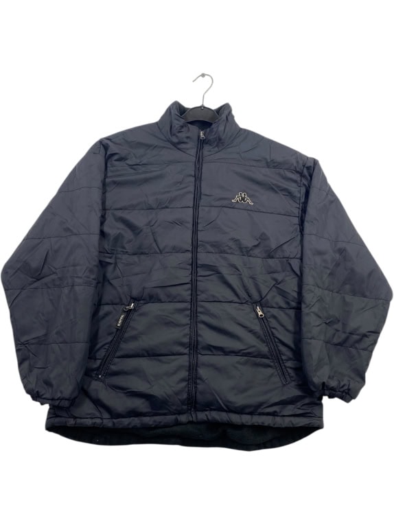 VINTAGE KAPPA PUFFER ΜΠΟΥΦΑΝ ΜΕ ΦΕΡΜΟΥΑΡ ΜΑΥΡΟ ΑΝΔΡΙΚΟ M