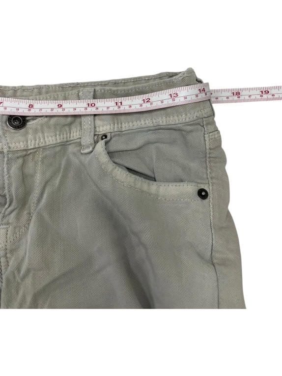 VINTAGE LEVI'S 571 SLIM FIT JEAN TROUSERS BEIGE/GREY S