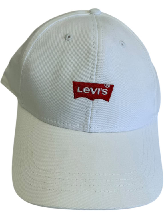 VINTAGE LEVI'S WHITE CAP ONE SIZE