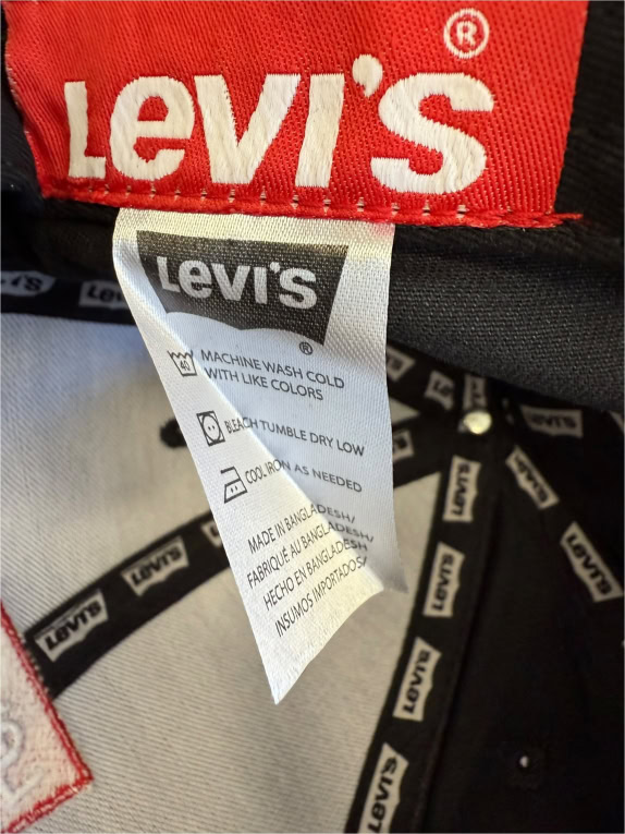 VINTAGE LEVI'S ΜΑΥΡΟ ΚΑΠΕΛΟ ONE SIZE
