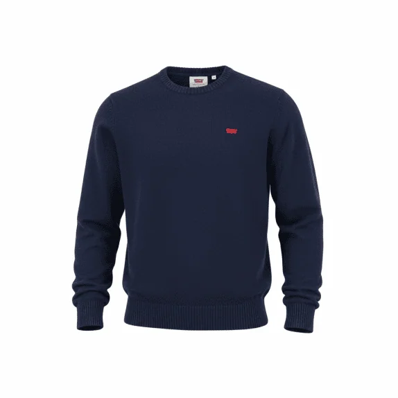 VINTAGE LEVIS ΠΟΥΛΟΒΕΡ ΣΤΡΟΓΓΥΛΗ ΛΑΙΜΟΚΟΨΗ ΜΠΛΕ ΑΝΔΡΙΚΟ M