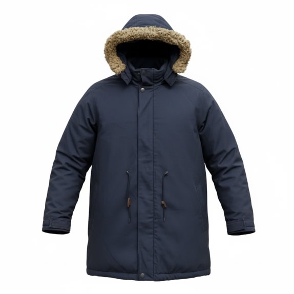 VINTAGE LEVI'S RED TAB PARKA ΜΠΟΥΦΑΝ ΜΕ ΚΟΥΚΟΥΛΑ ΚΑΙ ΕΠΕΝΔΥΣΗ ΜΠΛΕ ΣΚΟΥΡΟ ΑΝΔΡΙΚΟ XL