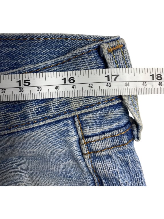 VINTAGE LEVIS ΤΖΙΝ ΠΑΝΤΕΛΟΝΙ DISTRESSED ΜΠΛΕ ΑΝΔΡΙΚΟ 33