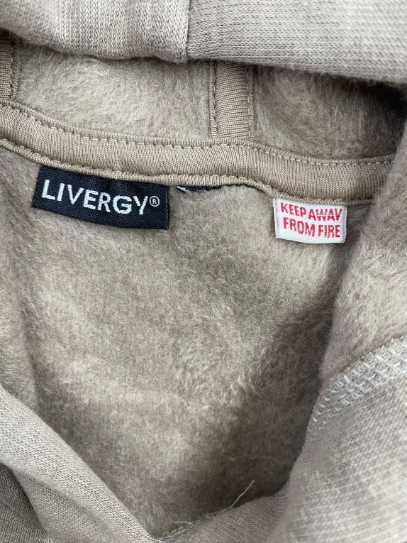 VINTAGE LIVERGY HOODIE BROWN MEN'S L