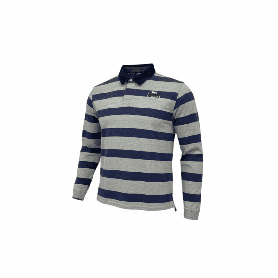 VINTAGE LONSDALE ΜΑΚΡΥΜΑΝΙΚΗ ΡΙΓΕ ΠΟΛΟ ΜΠΛΟΥΖΑ ΑΝΔΡΙΚΗ XXL