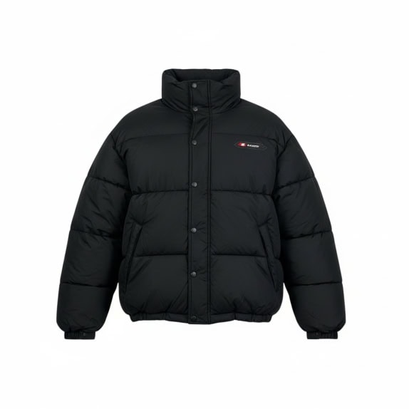 GIACCA PUFFER NERA VINTAGE LOTTO S